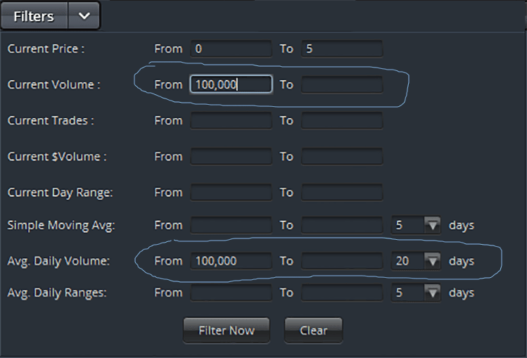 Set Filters2
