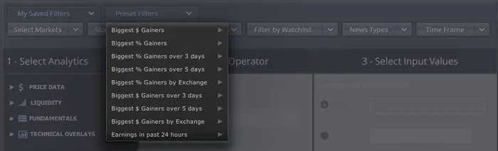 Preset Filters