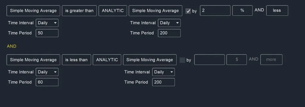 Trend Following - Moving Avg Cross Scan